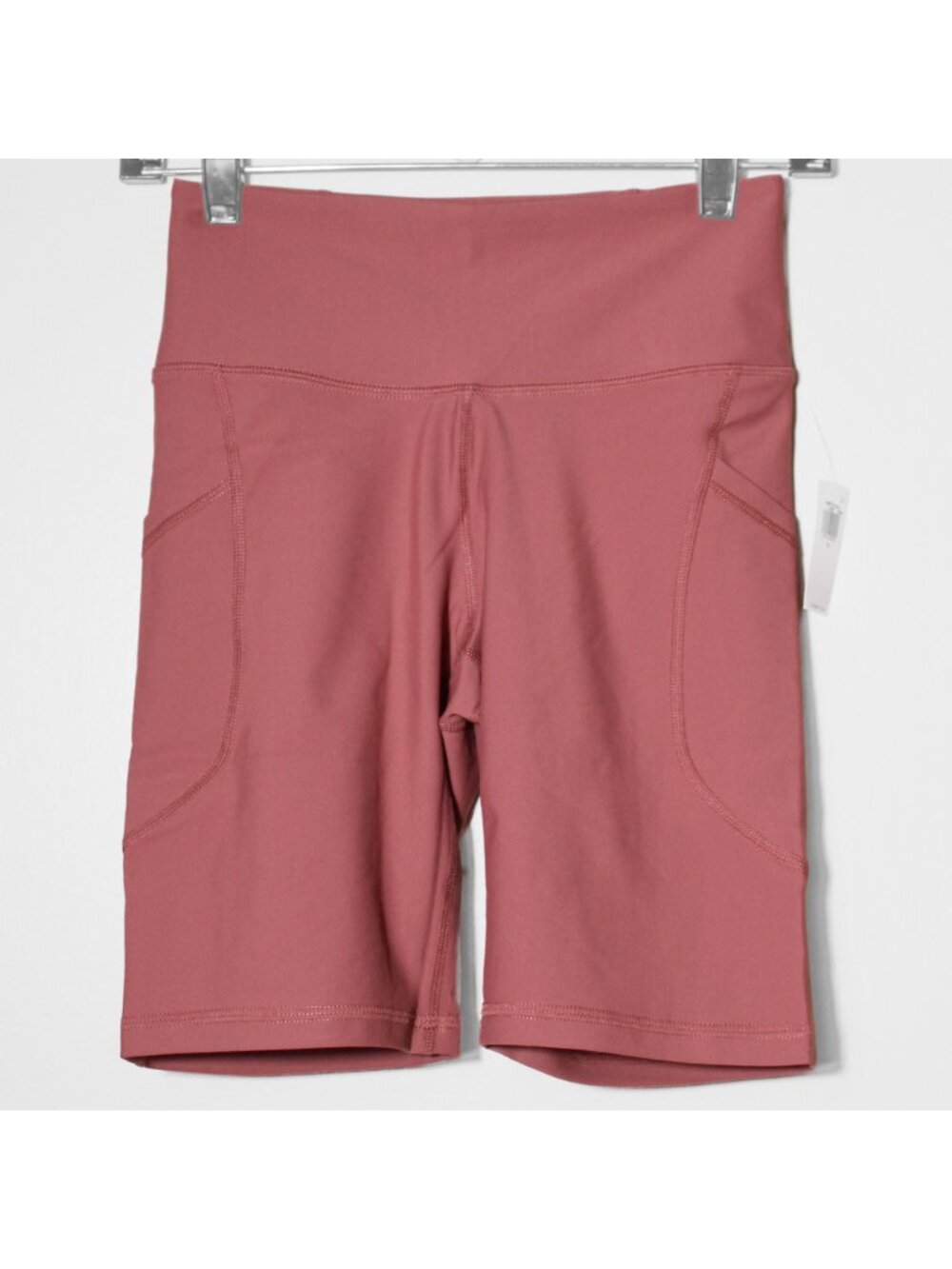 Old Navy High Rise Biker Shorts 8" Inseam Activewear Athleisure Dusty Pink Sz S